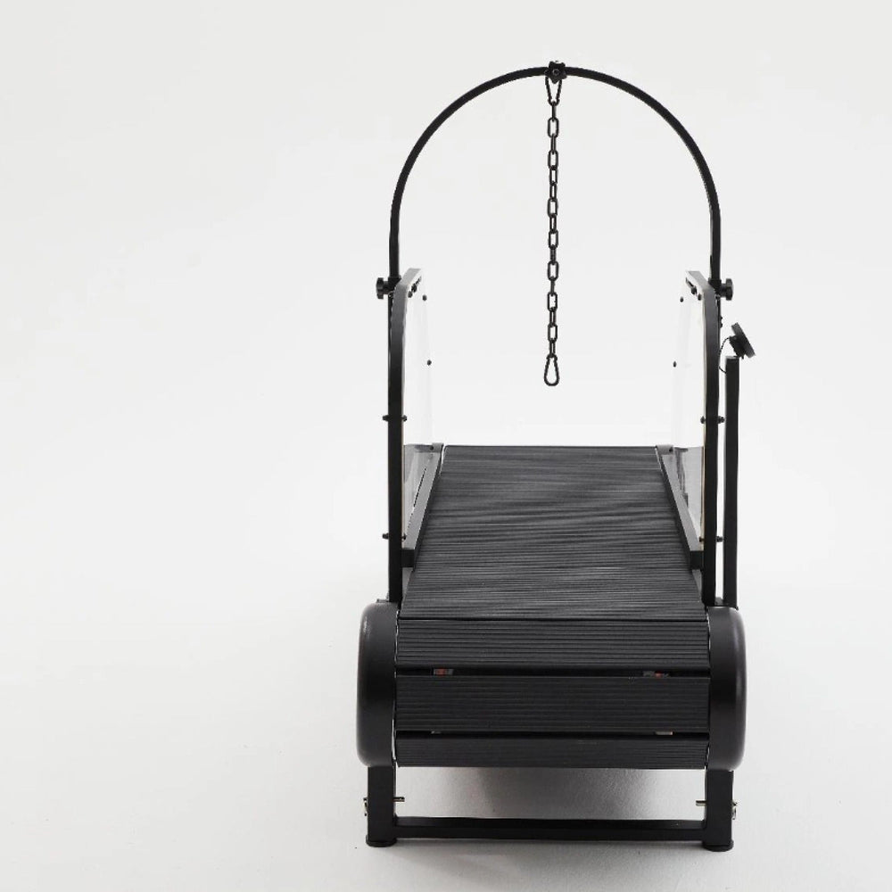 ROV Running Machine chest harness and chain leash attachment point, front view